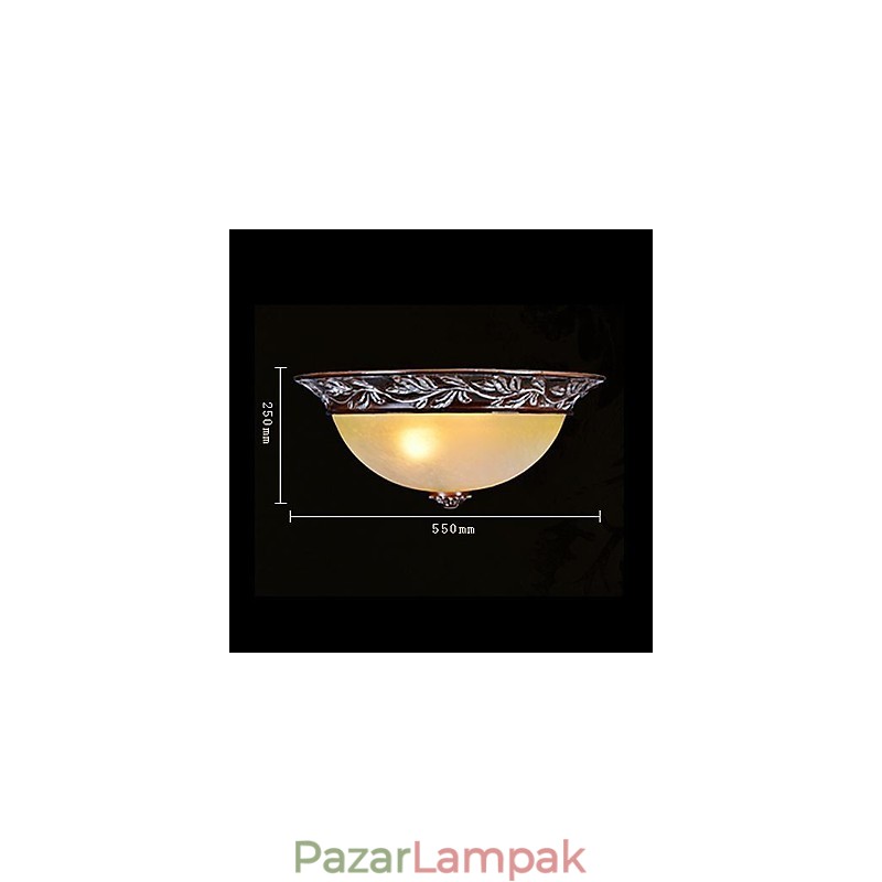 Süllyesztett szerelésű világos fehér sárga üveggyanta ezüst faragás európai klasszikus