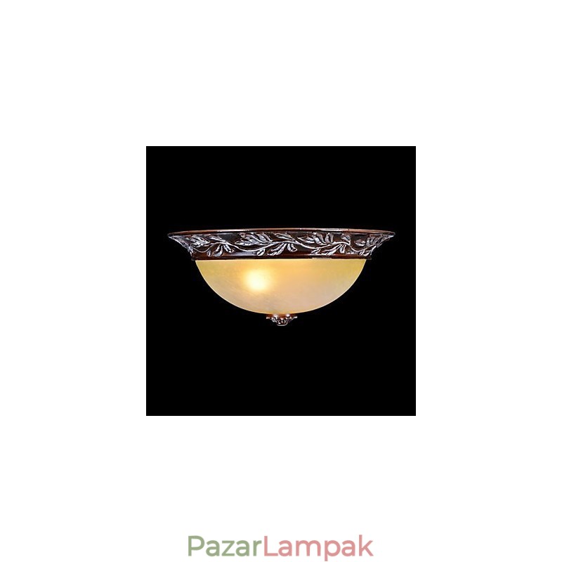 Süllyesztett szerelésű világos fehér sárga üveggyanta ezüst faragás európai klasszikus