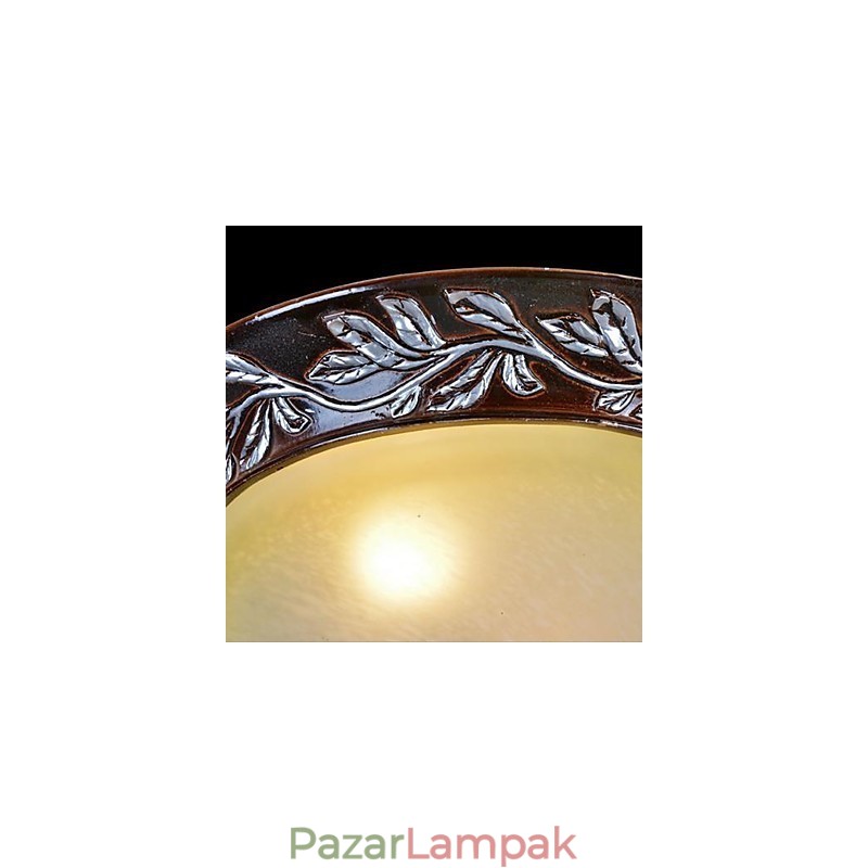 Süllyesztett szerelésű világos fehér sárga üveggyanta ezüst faragás európai klasszikus