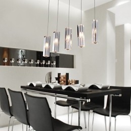 Modern, modern Island Crystal fém függőlámpa