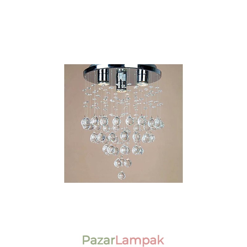 3 könnyű Crystal süllyesztett lámpa