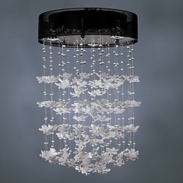 Modern, félig süllyeszthető tartó 3 Lights Butterfly ernyővel