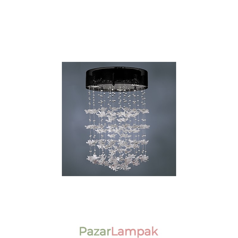 Modern, félig süllyeszthető tartó 3 Lights Butterfly ernyővel