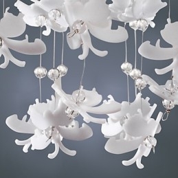 Modern, félig süllyeszthető tartó 3 Lights Butterfly ernyővel