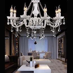 Csillár Crystal Modern 6 Lights kortárs üveg