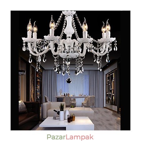 Csillár Crystal Modern 6 Lights kortárs üveg Csillár Crystal Modern 6 Lights kortárs üveg
