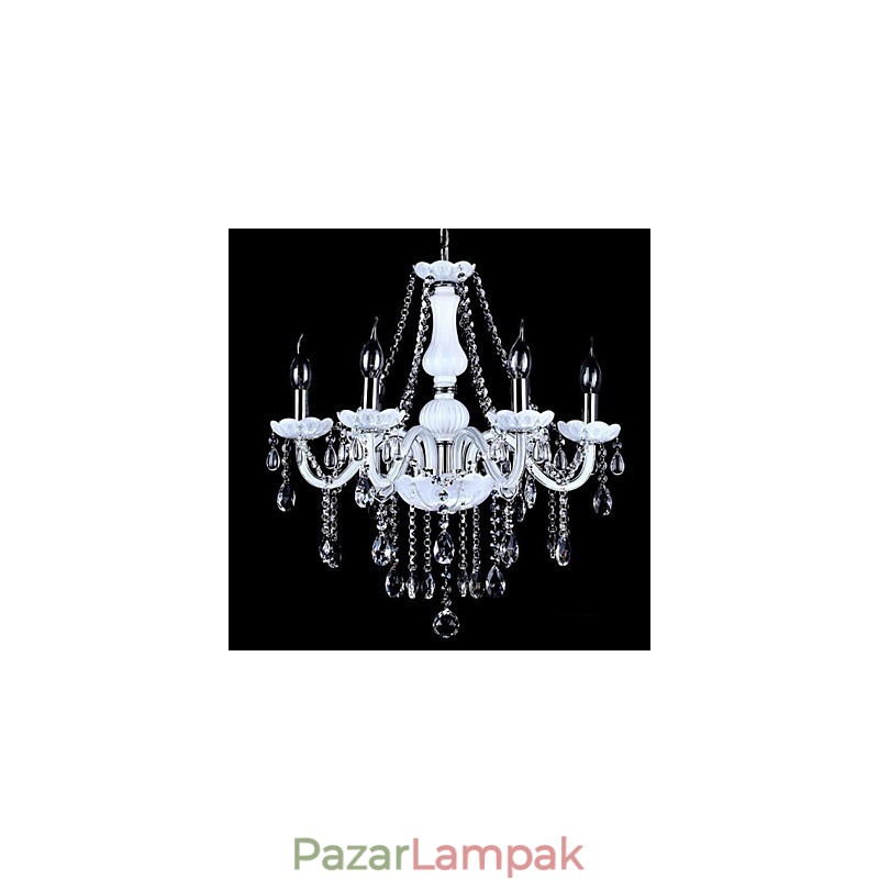Csillár Crystal Modern 6 Lights kortárs üveg