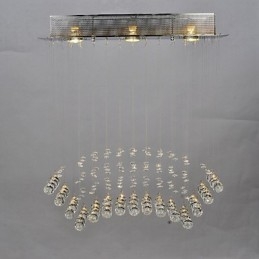 Hagyományos klasszikus kristály króm fém süllyesztett tartó
