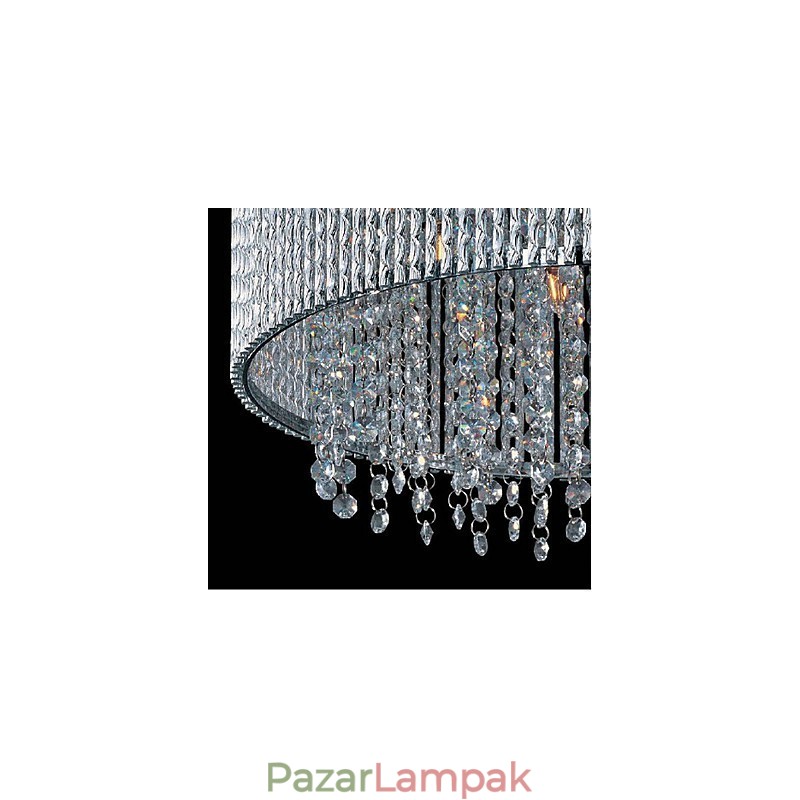 Crystal süllyesztett tartó 10 lámpával