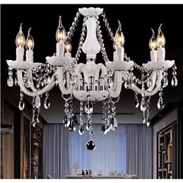 Csillár Crystal Modern 8 Lights kortárs üveg