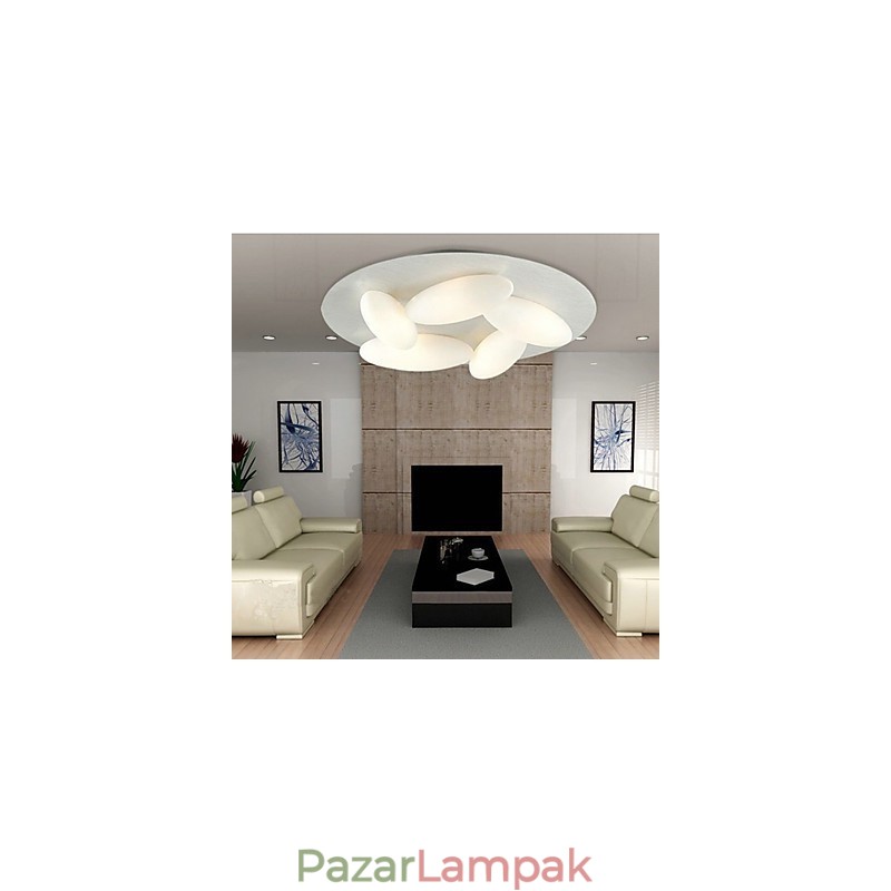 Modern süllyesztett rögzítés 5 lámpával (G9 izzótalp)