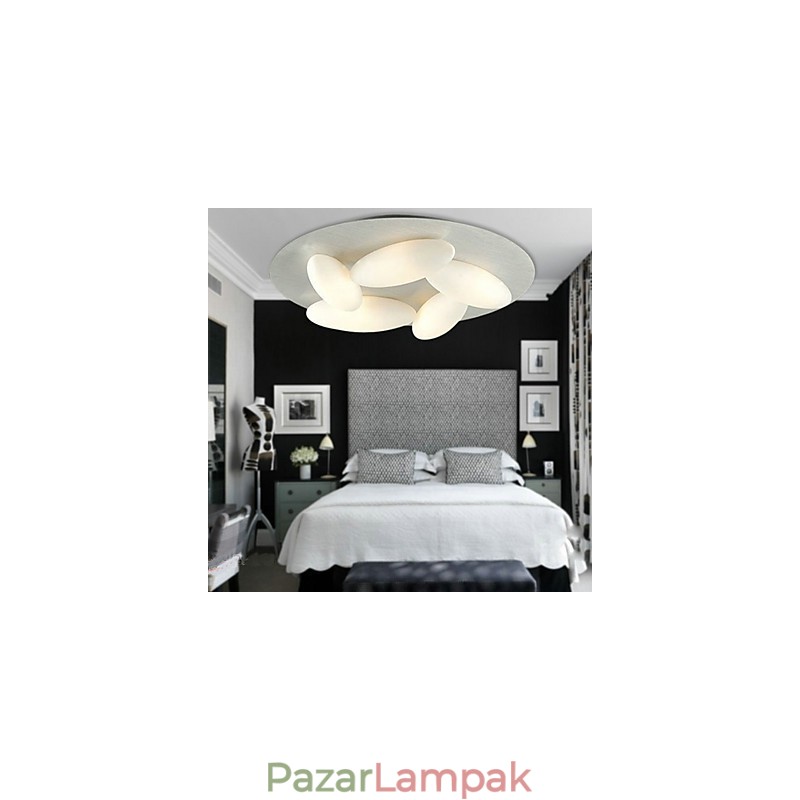 Modern süllyesztett rögzítés 5 lámpával (G9 izzótalp)