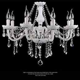 Csillár Crystal Modern 8 Lights kortárs üveg
