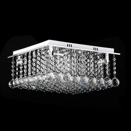 Modern, modern kristályból galvanizált fém süllyesztett tartó