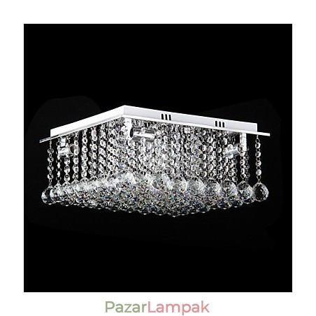 Modern, modern kristályból galvanizált fém süllyesztett tartó Modern, modern kristályból galvanizált fém süllyesztett tartó