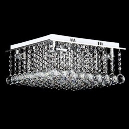 Modern, modern kristályból galvanizált fém süllyesztett tartó
