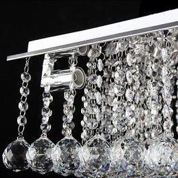 Modern, modern kristályból galvanizált fém süllyesztett tartó