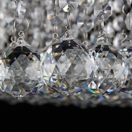 Modern, modern kristályból galvanizált fém süllyesztett tartó