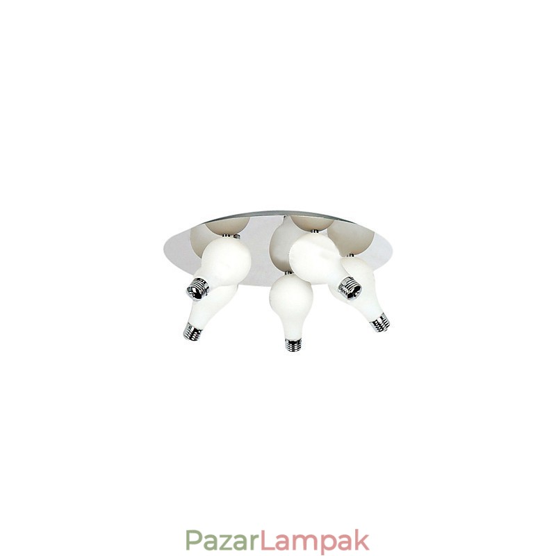 Modern süllyesztett rögzítés 5 kerek lámpával (G4 izzótalp)