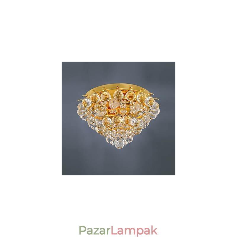 Modern Crystal süllyesztett tartó 5 lámpával