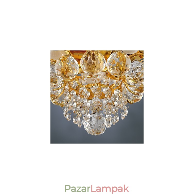 Modern Crystal süllyesztett tartó 5 lámpával