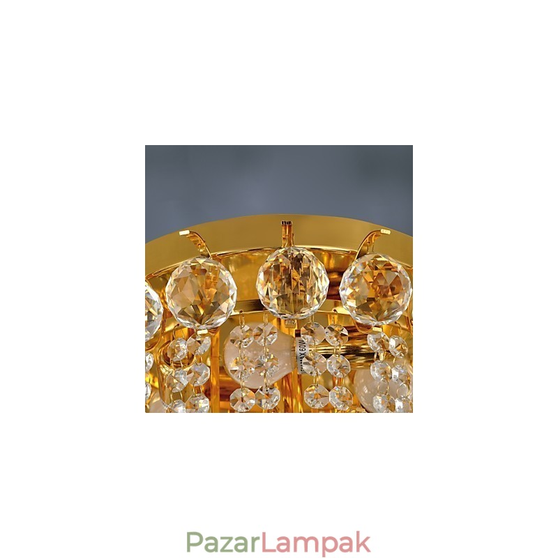 Modern Crystal süllyesztett tartó 5 lámpával