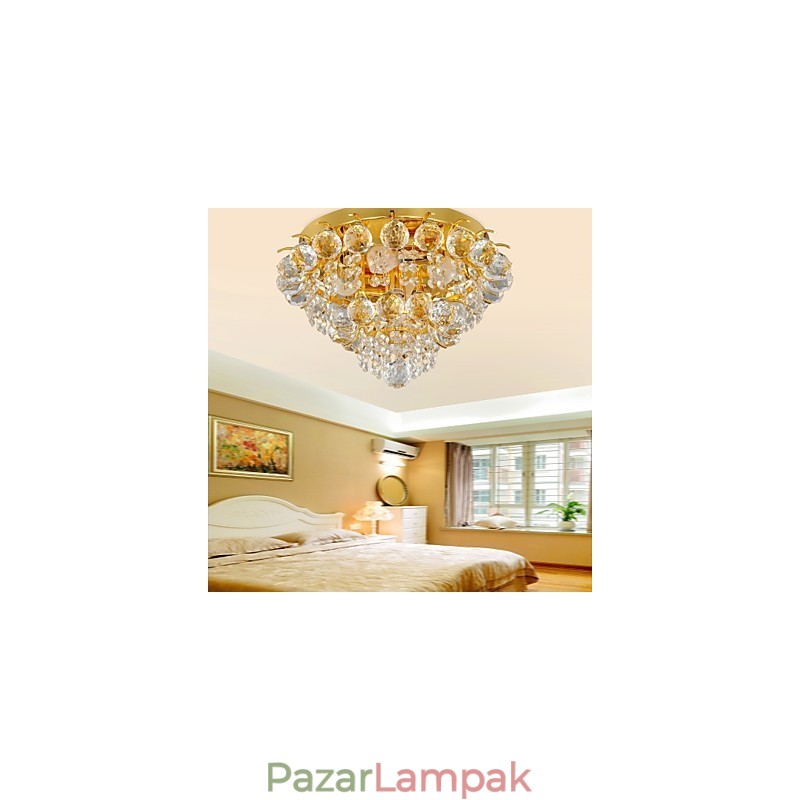 Modern Crystal süllyesztett tartó 5 lámpával