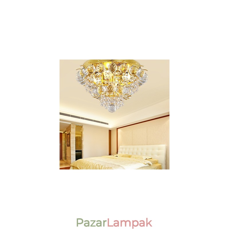 Modern Crystal süllyesztett tartó 5 lámpával