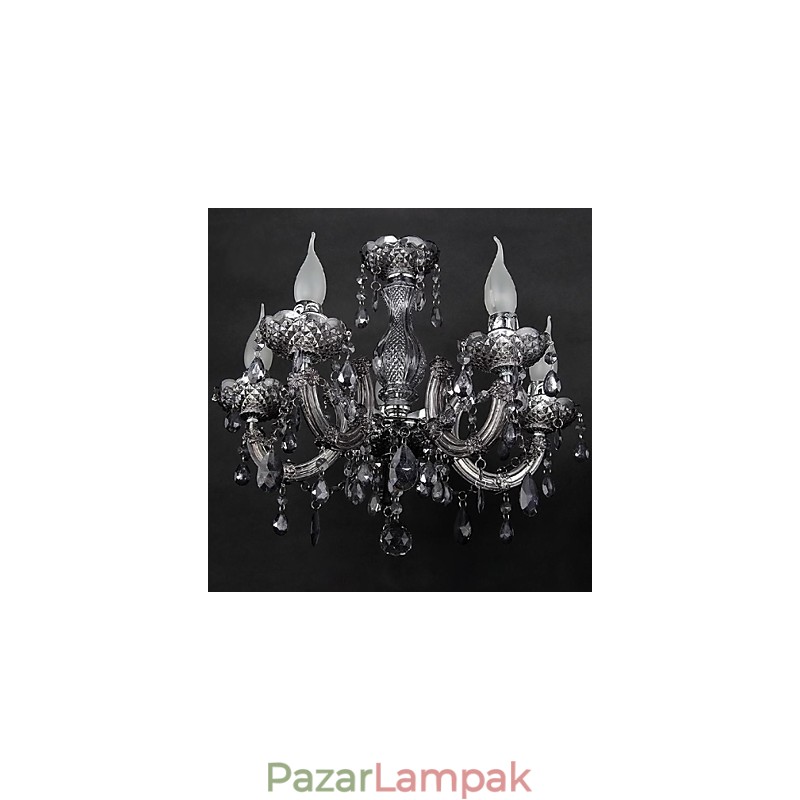 Modern, kortárs kristály fém süllyesztett tartó