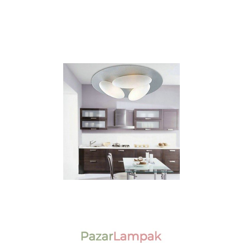 Természet ihlette minimalista mennyezeti lámpa 3 tojásos ernyővel