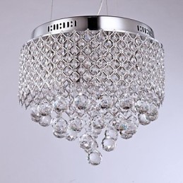 Modern, modern Crystal króm fém süllyesztett tartó
