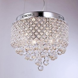 Modern, modern Crystal króm fém süllyesztett tartó