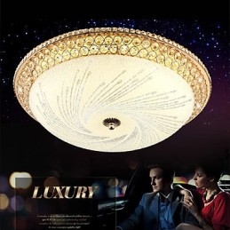Modern luxus kristályfény elnyelő kupolafény SMD dupla szín átmérője 50cm