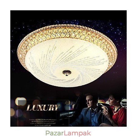 Modern luxus kristályfény elnyelő kupolafény SMD dupla szín átmérője 50cm