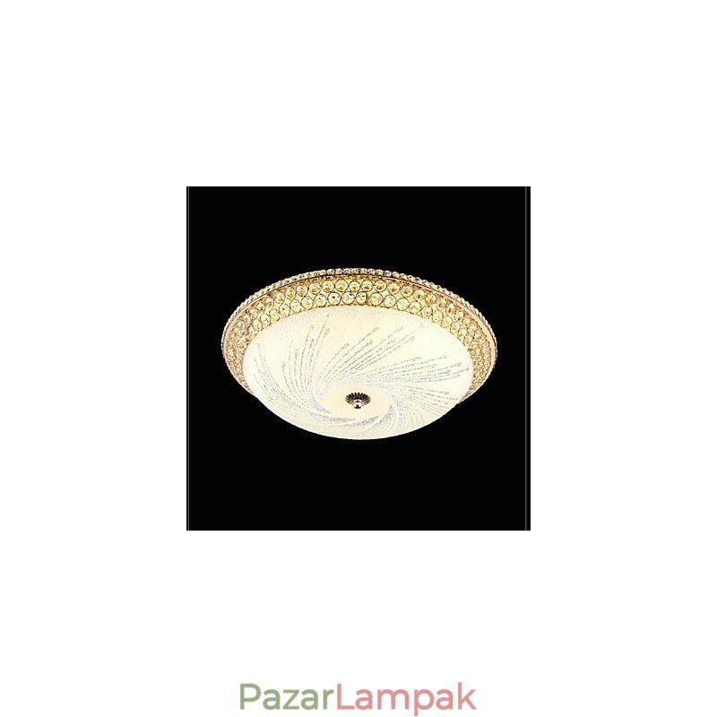 Modern luxus kristályfény elnyelő kupolafény SMD dupla szín átmérője 50cm