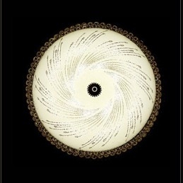 Modern luxus kristályfény elnyelő kupolafény SMD dupla szín átmérője 50cm