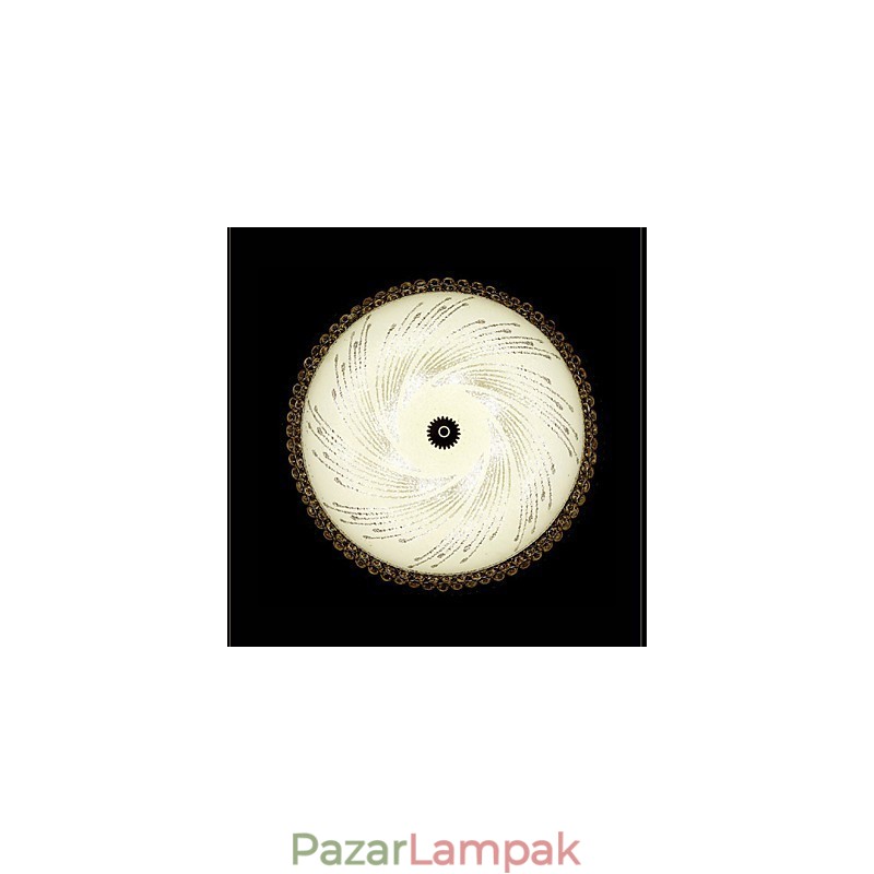 Modern luxus kristályfény elnyelő kupolafény SMD dupla szín átmérője 50cm