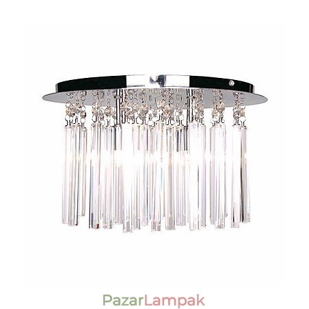 Modern, félig süllyesztett kristály tartó 4 lámpával (G9 izzótalp) Modern, félig süllyesztett kristály tartó 4 lámpával (G9 izzótalp)
