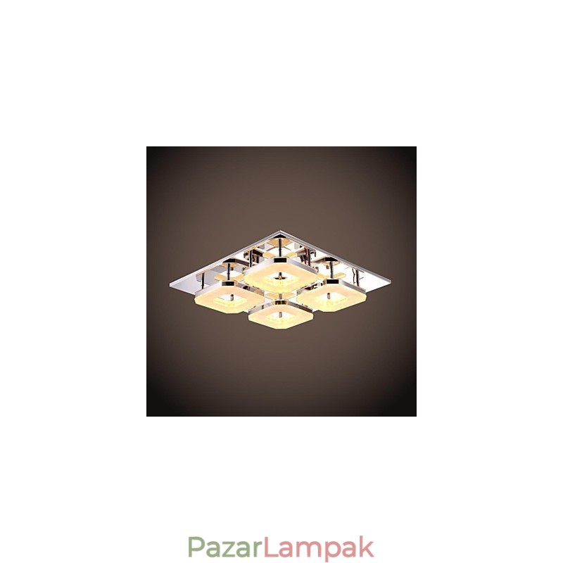 Akril süllyeszthető 4 könnyű Modern akril galvanizáló rozsdamentes acél
