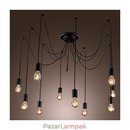 Csillár Vintage Design izzók, Living 10 Lights függőlámpa Csillár Vintage Design izzók, Living 10 Lights függőlámpa