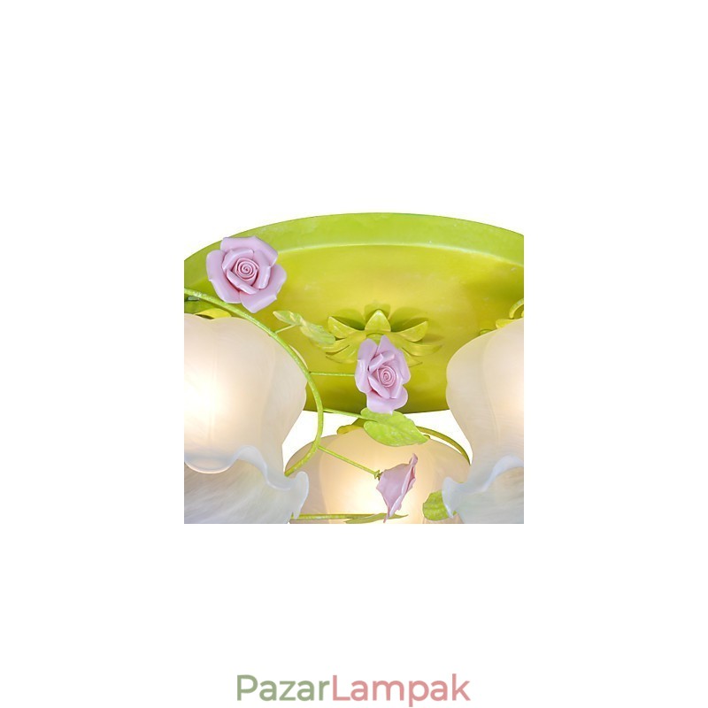 Kreatív lámpa lámpa meleg kerti rózsa Három egyszerű mennyezeti lámpa