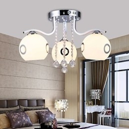 Flush Mount Crystal modern kortárs üveg