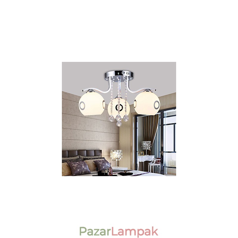 Flush Mount Crystal modern kortárs üveg