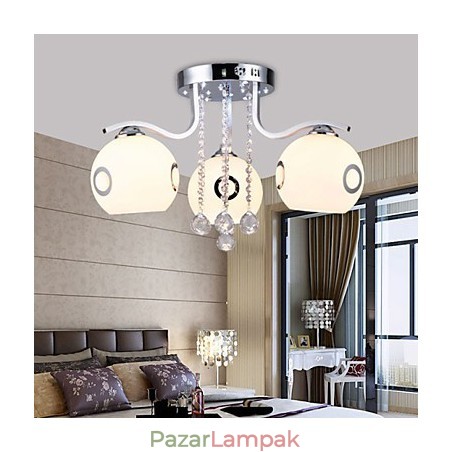 Flush Mount Crystal modern kortárs üveg Flush Mount Crystal modern kortárs üveg