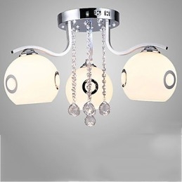 Flush Mount Crystal modern kortárs üveg