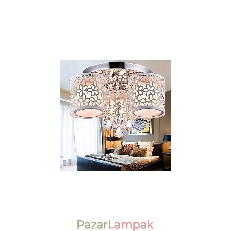 Flush Mount Crystal Modern kortárs fém