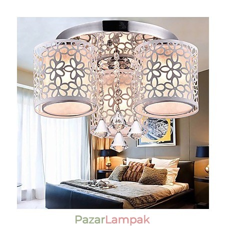 Flush Mount Crystal Modern kortárs fém Flush Mount Crystal Modern kortárs fém