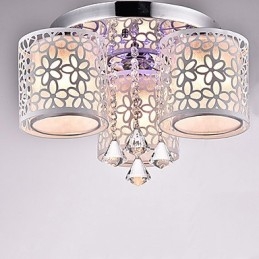 Flush Mount Crystal Modern kortárs fém