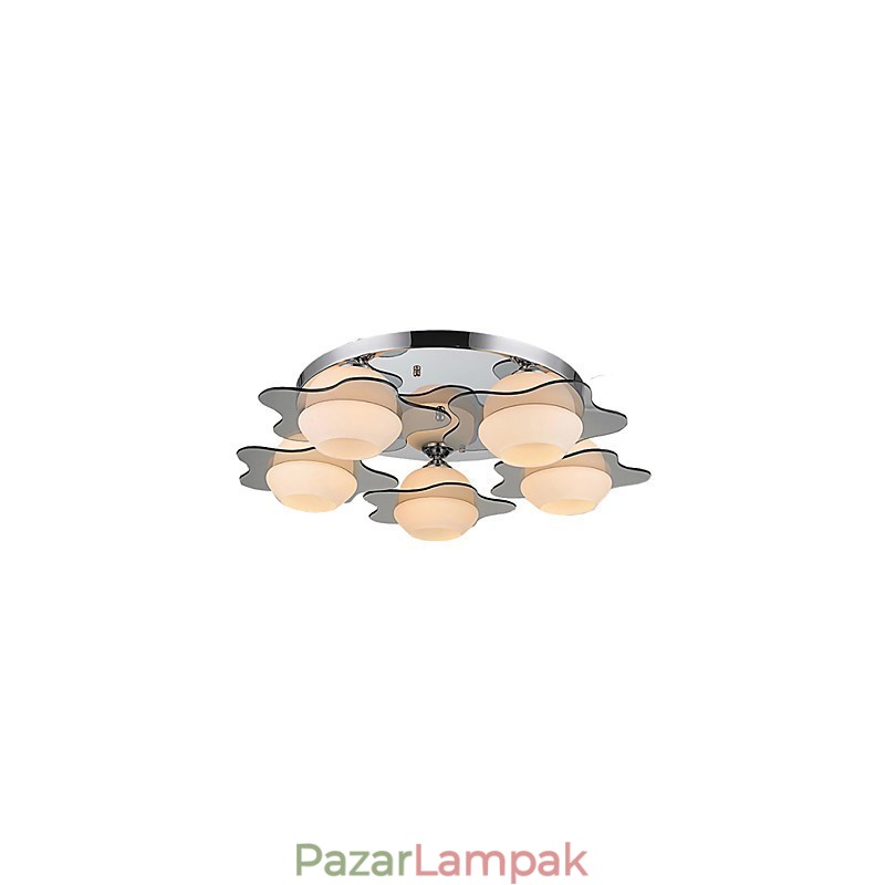 Modern mennyezeti lámpa süllyeszthető 5 lámpa kortárs fémből