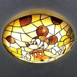 A mediterrán kupola fény édes gyerekeknek Mickey egér kupola lámpa 40 cm átmérőjű
